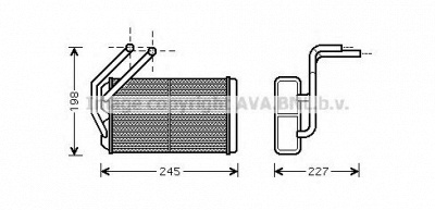 AVA QUALITY COOLING au6176 -  Теплообменник, отопление салона